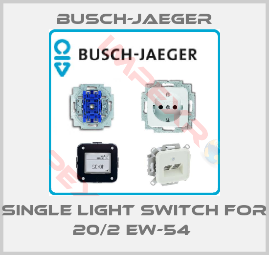Busch-Jaeger-Single light switch for 20/2 EW-54 
