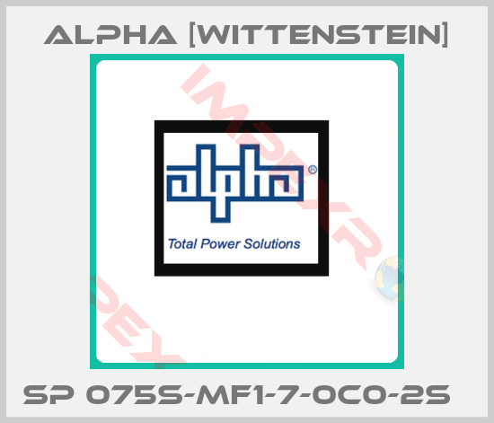 Alpha [Wittenstein]-SP 075S-MF1-7-0C0-2S  