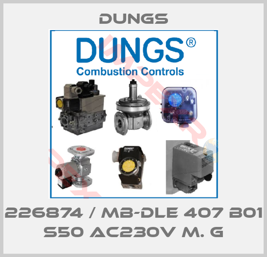 Dungs-226874 / MB-DLE 407 B01 S50 AC230V m. G