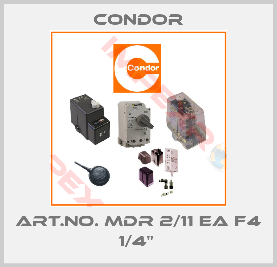 Condor-Art.No. MDR 2/11 EA F4 1/4" 