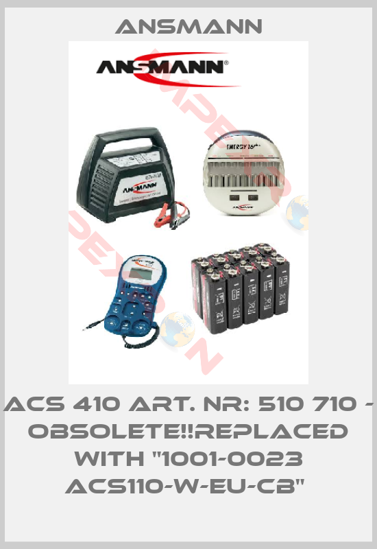 Ansmann-ACS 410 Art. Nr: 510 710 - Obsolete!!Replaced with "1001-0023 ACS110-W-EU-cb" 