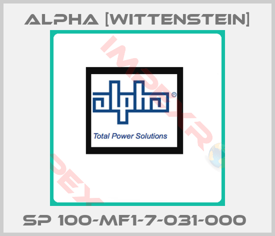 Alpha [Wittenstein]-SP 100-MF1-7-031-000 