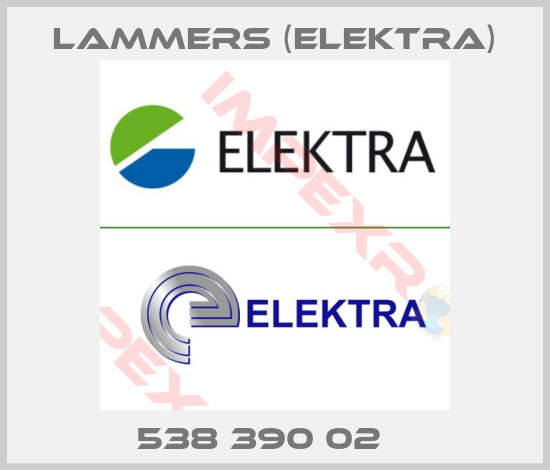 Lammers (Elektra)-538 390 02   