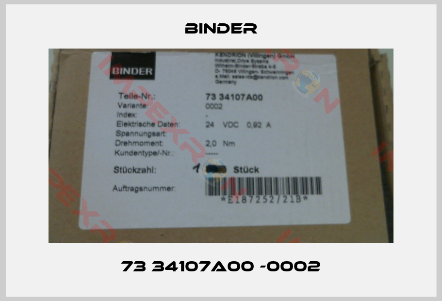 Binder-73 34107A00 -0002