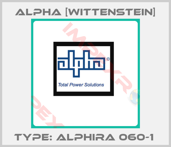 Alpha [Wittenstein]-Type: alphira 060-1 