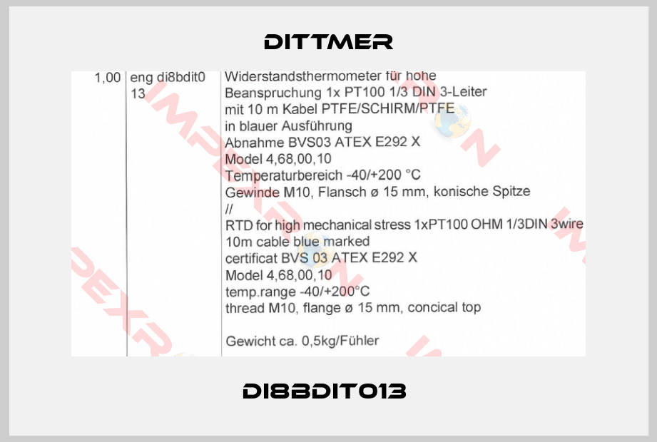 Dittmer-DI8BDIT013 