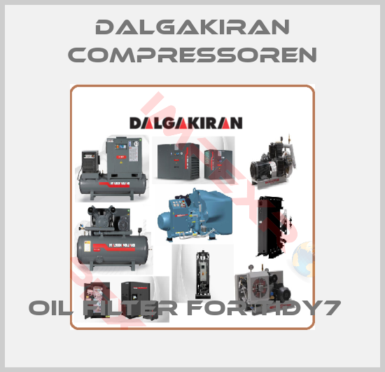 DALGAKIRAN Compressoren-Oil filter for TIDY7  