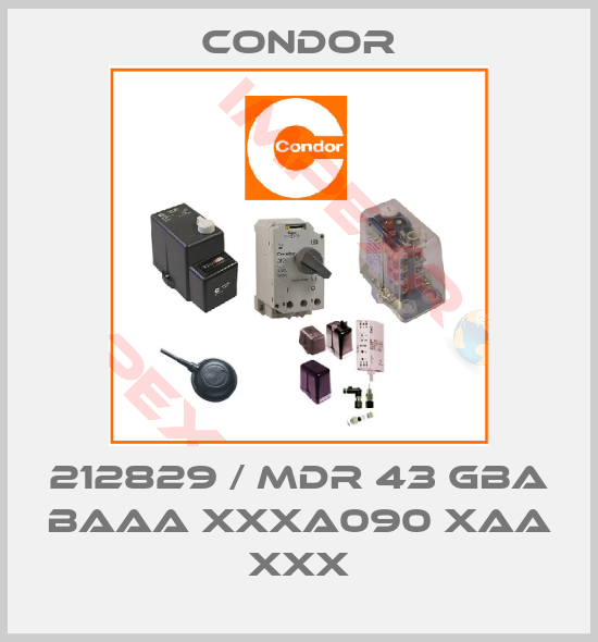 Condor-212829 / MDR 43 GBA BAAA xxxA090 XAA XXX