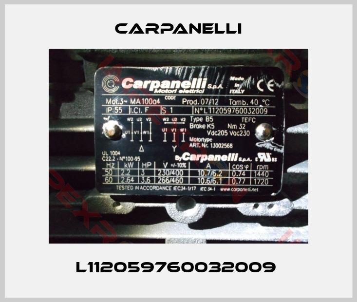 Carpanelli-L112059760032009 