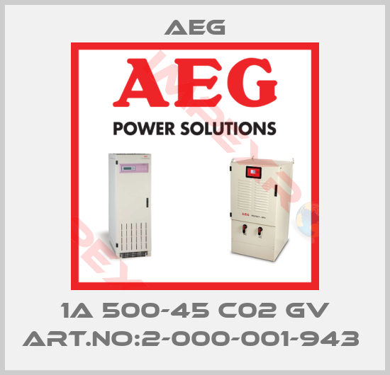 AEG-1A 500-45 C02 GV ART.NO:2-000-001-943 