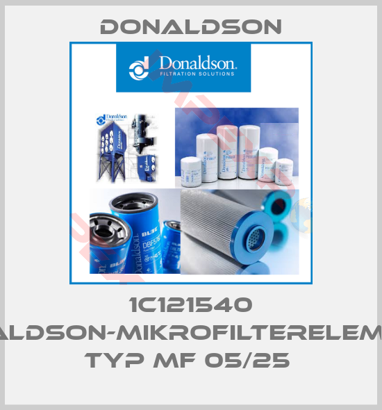 Donaldson-1C121540 DONALDSON-MIKROFILTERELEMENTE TYP MF 05/25 
