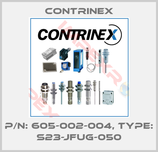 Contrinex-p/n: 605-002-004, Type: S23-JFUG-050