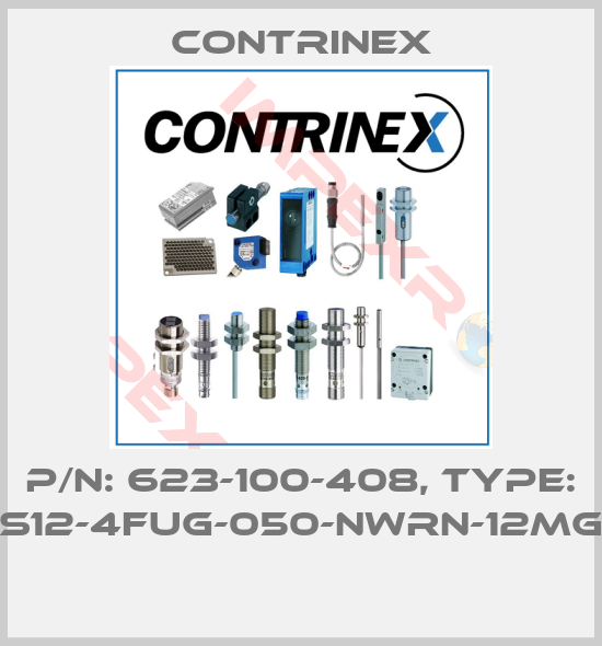 Contrinex-P/N: 623-100-408, Type: S12-4FUG-050-NWRN-12MG 