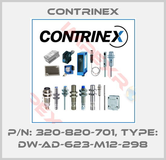 Contrinex-p/n: 320-820-701, Type: DW-AD-623-M12-298