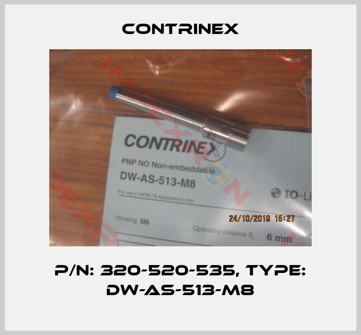Contrinex-p/n: 320-520-535, Type: DW-AS-513-M8