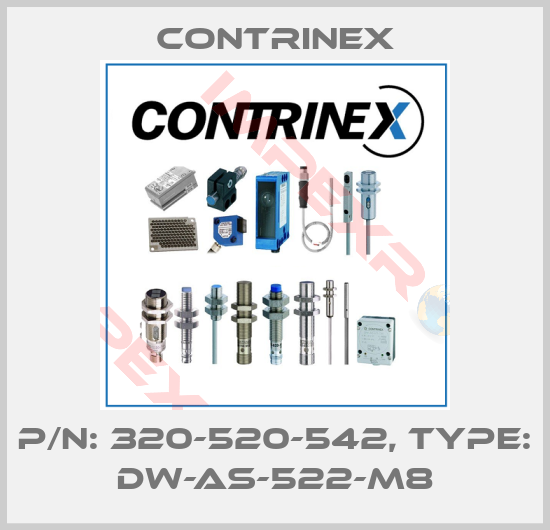 Contrinex-p/n: 320-520-542, Type: DW-AS-522-M8
