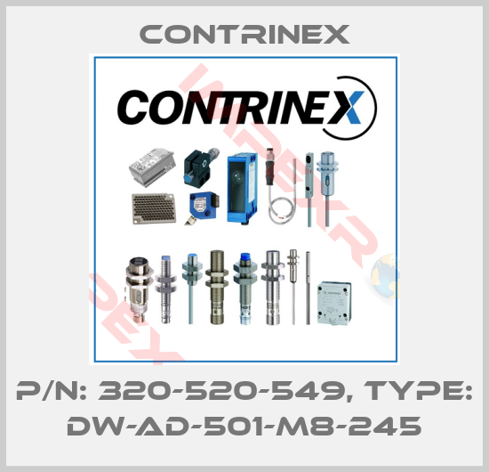 Contrinex-p/n: 320-520-549, Type: DW-AD-501-M8-245