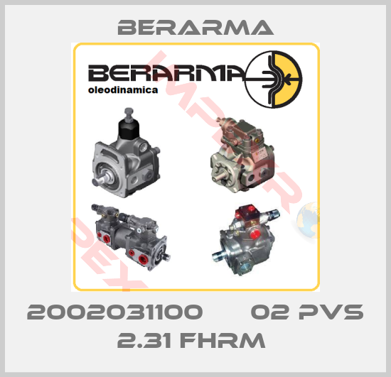 Berarma-2002031100      02 PVS 2.31 FHRM 