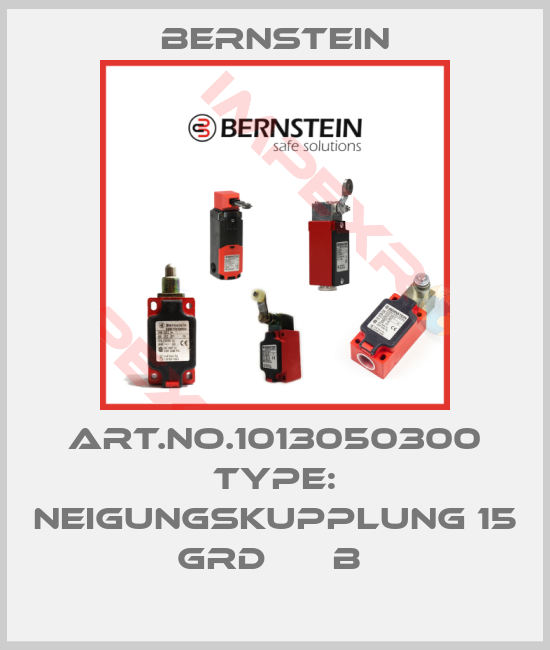 Bernstein-Art.No.1013050300 Type: NEIGUNGSKUPPLUNG 15 GRD      B 