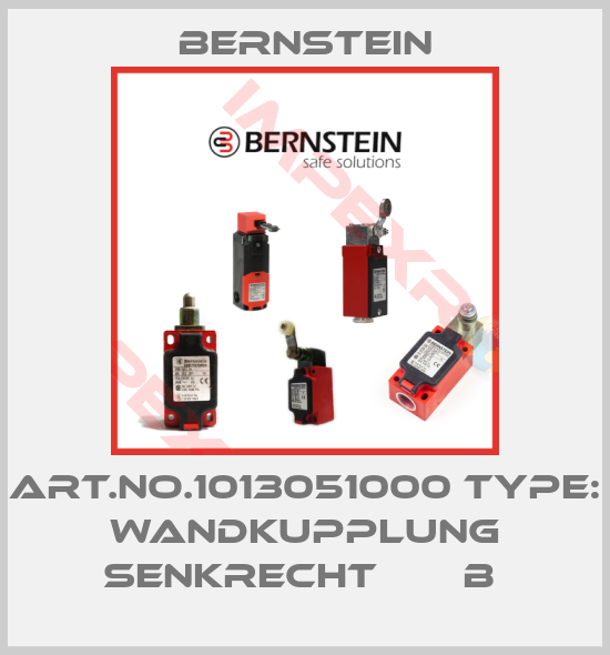 Bernstein-Art.No.1013051000 Type: WANDKUPPLUNG SENKRECHT       B 