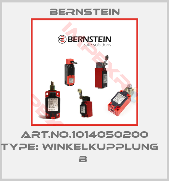 Bernstein-Art.No.1014050200 Type: WINKELKUPPLUNG               B 