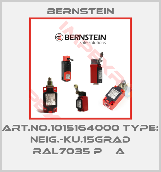 Bernstein-Art.No.1015164000 Type: NEIG.-KU.15GRAD RAL7035 P    A 