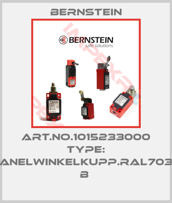 Bernstein-Art.No.1015233000 Type: PANELWINKELKUPP.RAL7035      B 