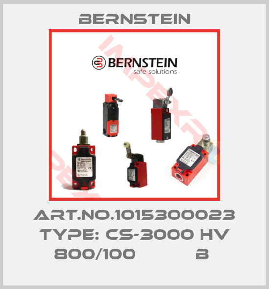 Bernstein-Art.No.1015300023 Type: CS-3000 HV 800/100           B 