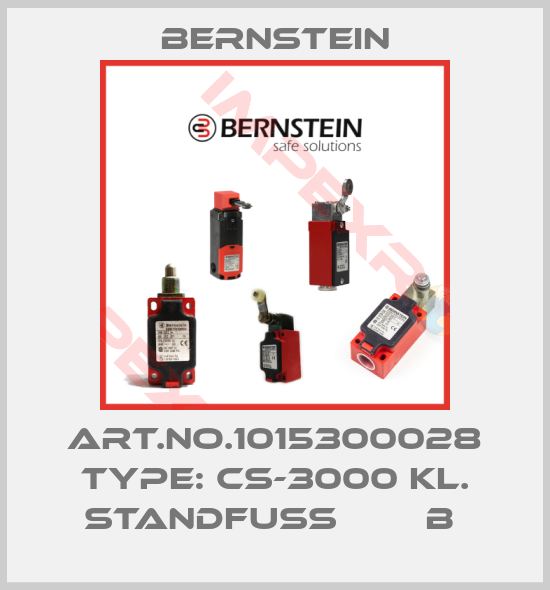 Bernstein-Art.No.1015300028 Type: CS-3000 KL. STANDFUSS        B 