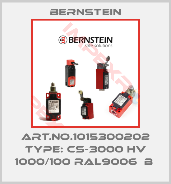 Bernstein-Art.No.1015300202 Type: CS-3000 HV 1000/100 RAL9006  B 
