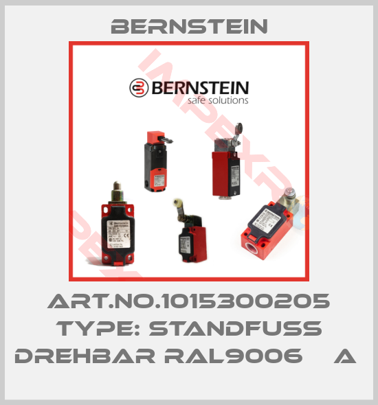 Bernstein-Art.No.1015300205 Type: STANDFUSS DREHBAR RAL9006    A 