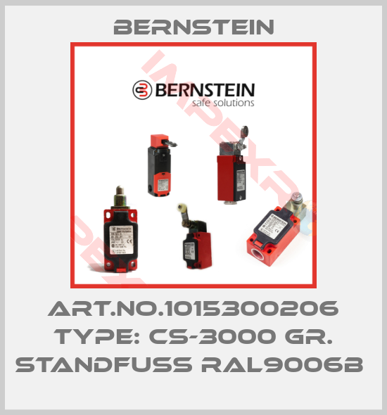 Bernstein-Art.No.1015300206 Type: CS-3000 GR. STANDFUSS RAL9006B 
