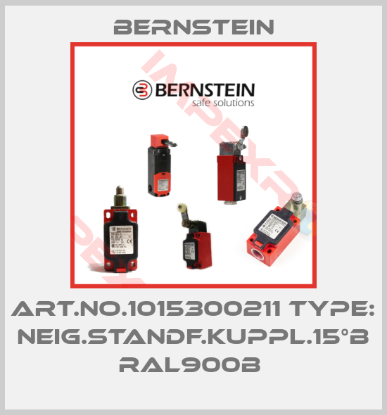 Bernstein-Art.No.1015300211 Type: NEIG.STANDF.KUPPL.15°B RAL900B 