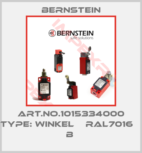 Bernstein-Art.No.1015334000 Type: WINKEL    RAL7016            B 