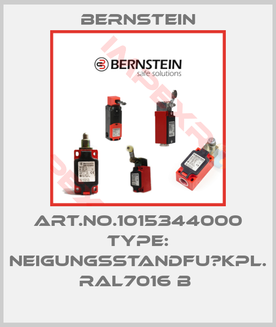 Bernstein-Art.No.1015344000 Type: NEIGUNGSSTANDFU?KPL. RAL7016 B 