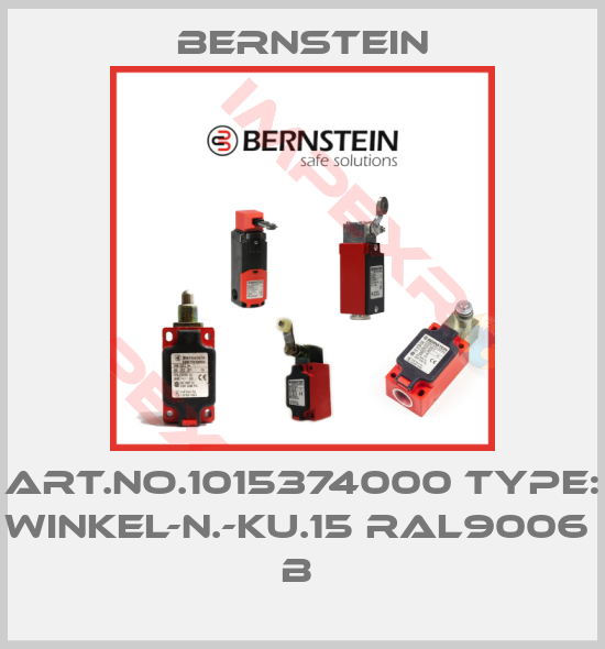 Bernstein-Art.No.1015374000 Type: WINKEL-N.-KU.15 RAL9006      B 