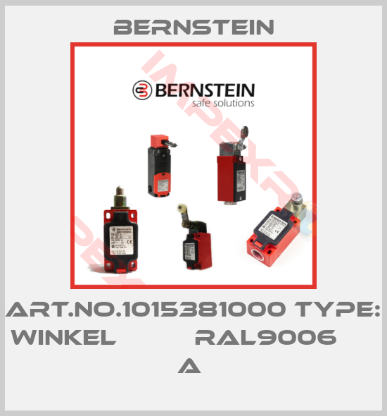 Bernstein-Art.No.1015381000 Type: WINKEL          RAL9006      A 