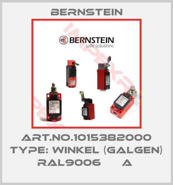 Bernstein-Art.No.1015382000 Type: WINKEL (GALGEN) RAL9006      A 