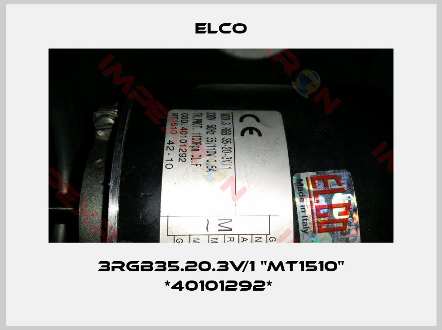 Elco-3RGB35.20.3V/1 "MT1510" *40101292* 
