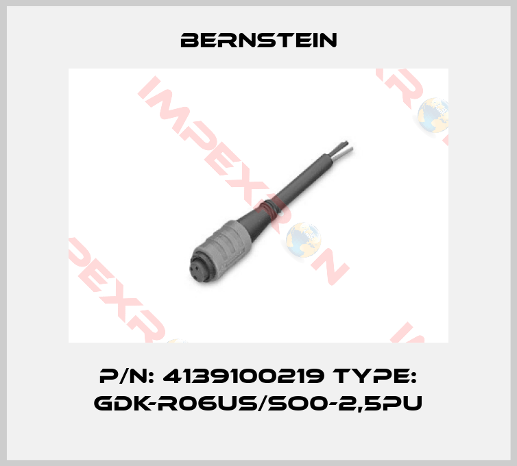 Bernstein-P/N: 4139100219 Type: GDK-R06US/SO0-2,5PU