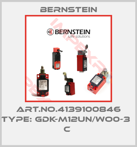 Bernstein-Art.No.4139100846 Type: GDK-M12UN/WO0-3              C 