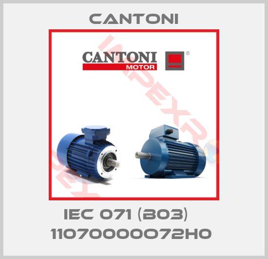 Cantoni-IEC 071 (B03)    11070000O72H0 