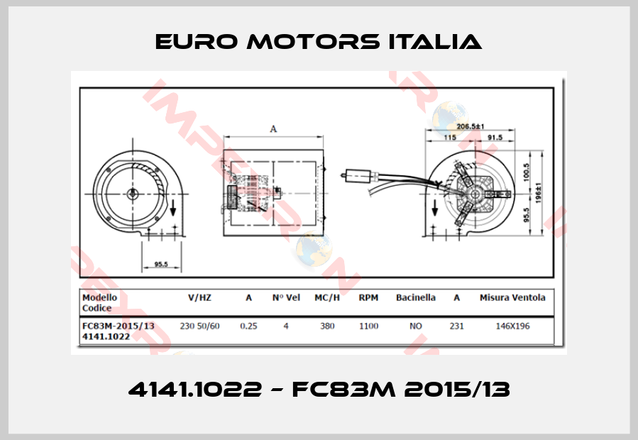 Euro Motors Italia-4141.1022 – FC83M 2015/13