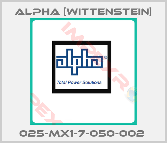 Alpha [Wittenstein]-025-MX1-7-050-002 