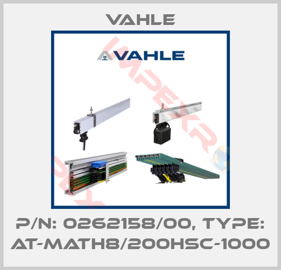 Vahle-P/n: 0262158/00, Type: AT-MATH8/200HSC-1000