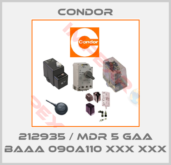 Condor-212935 / MDR 5 GAA BAAA 090A110 XXX XXX