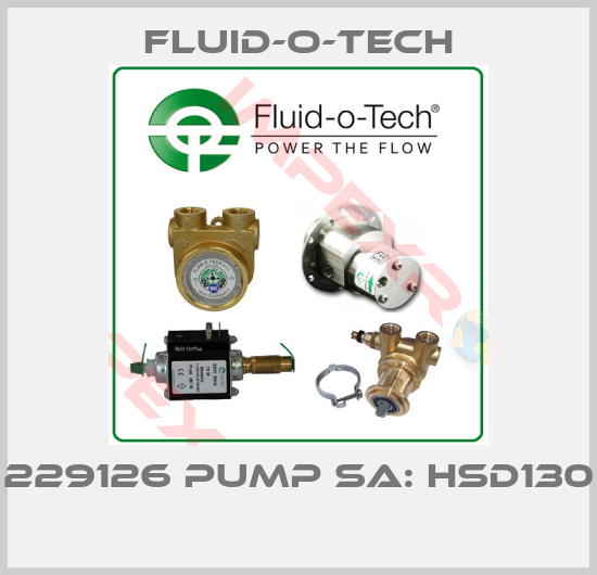 Fluid-O-Tech-229126 PUMP SA: HSD130 