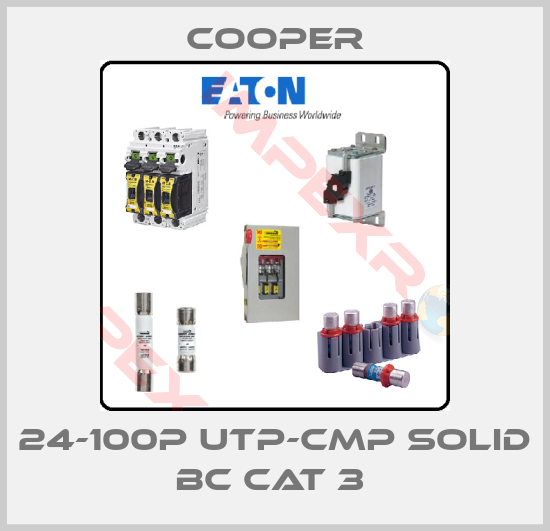 Cooper-24-100P UTP-CMP SOLID BC CAT 3 
