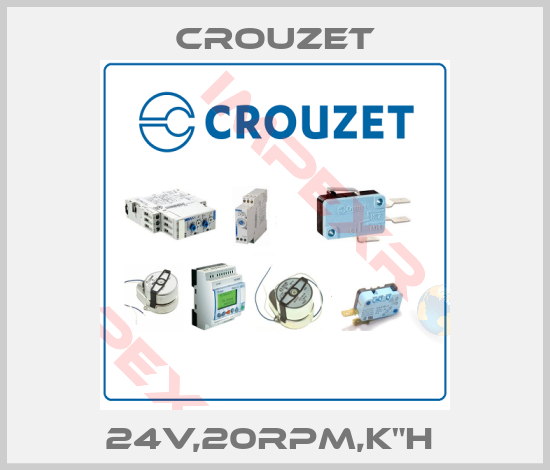 Crouzet-24V,20RPM,K"H 