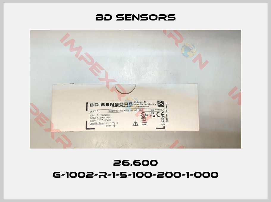 Bd Sensors-26.600 G-1002-R-1-5-100-200-1-000
